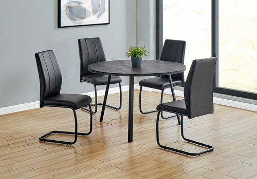 48inches round dining room table with black reclaimed wood and black 48inches round dining room table with black reclaimed wood and black