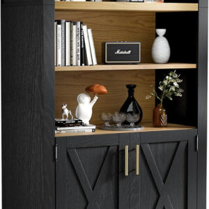 Home arched 5 tier storage cabinet beech door farmhouse