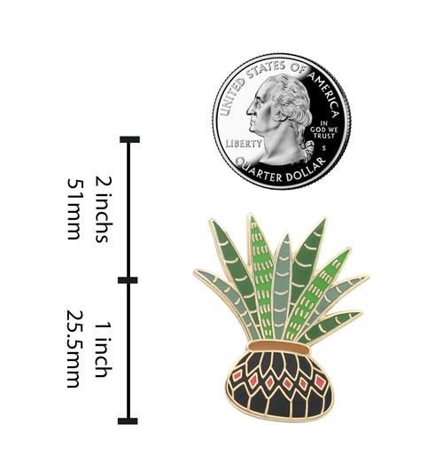 aloe vera plants enamel lapel pins aloe vera plants enamel lapel pins